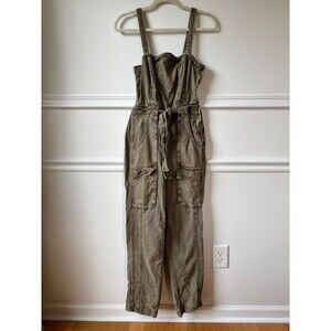 Free People Moss Green Overalls Coveralls Jumper XS